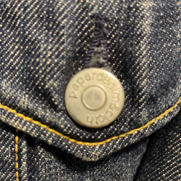 DENIM JEAN JACKET by PAPER DENIM CLOTH size 1 or S - Picture 5 of 10